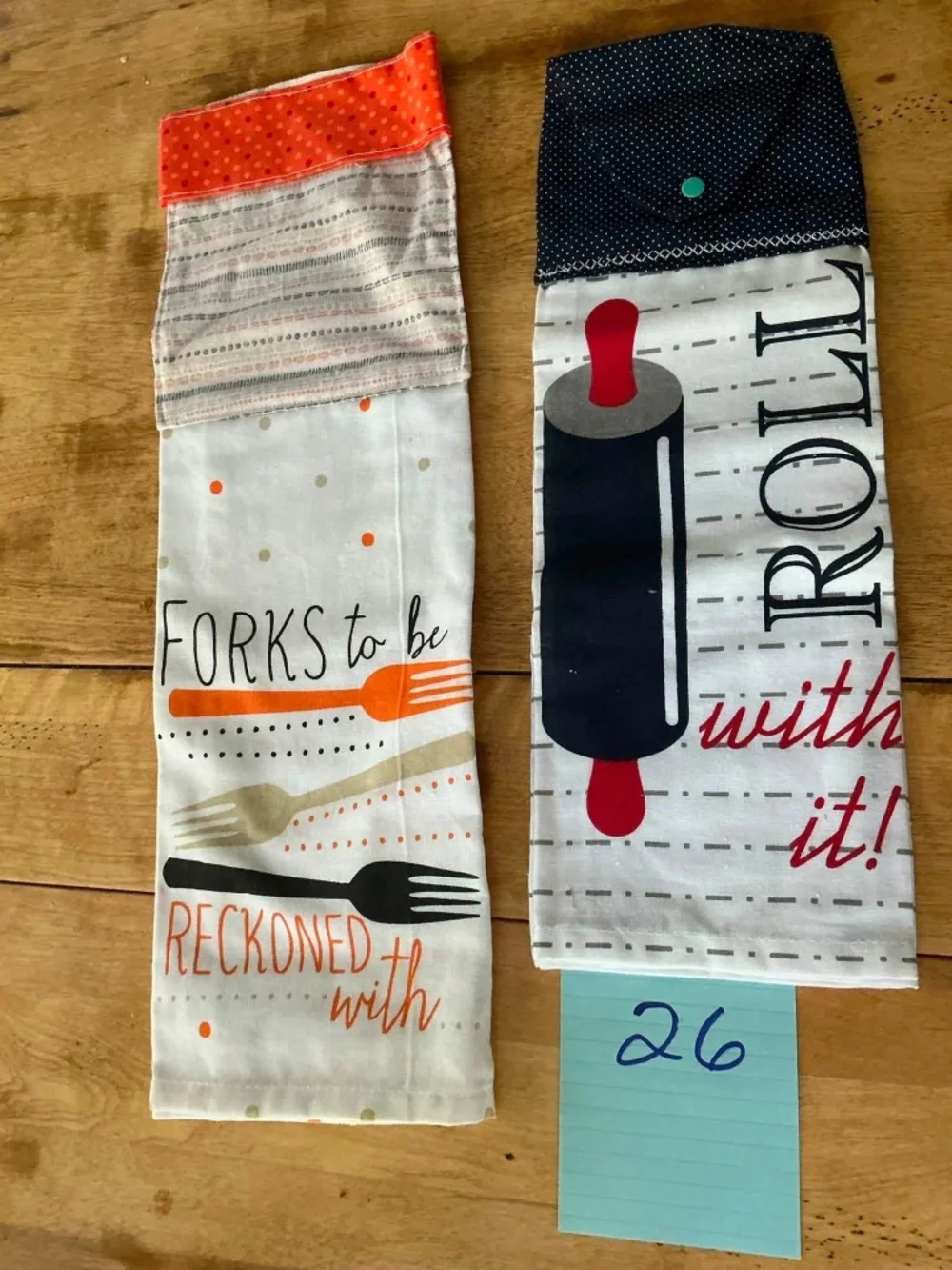 🖤 Handmade Hanging Kitchen Towel Set
